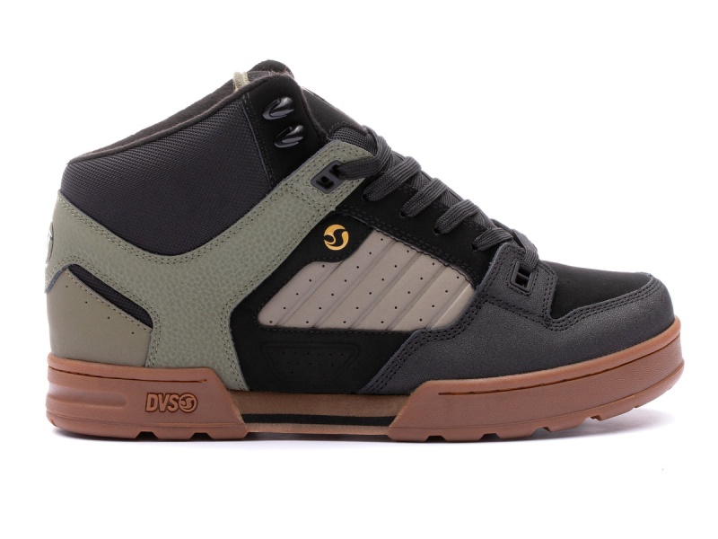 Botte DVS MILITIA Noir Vert Olive | VJW-524819